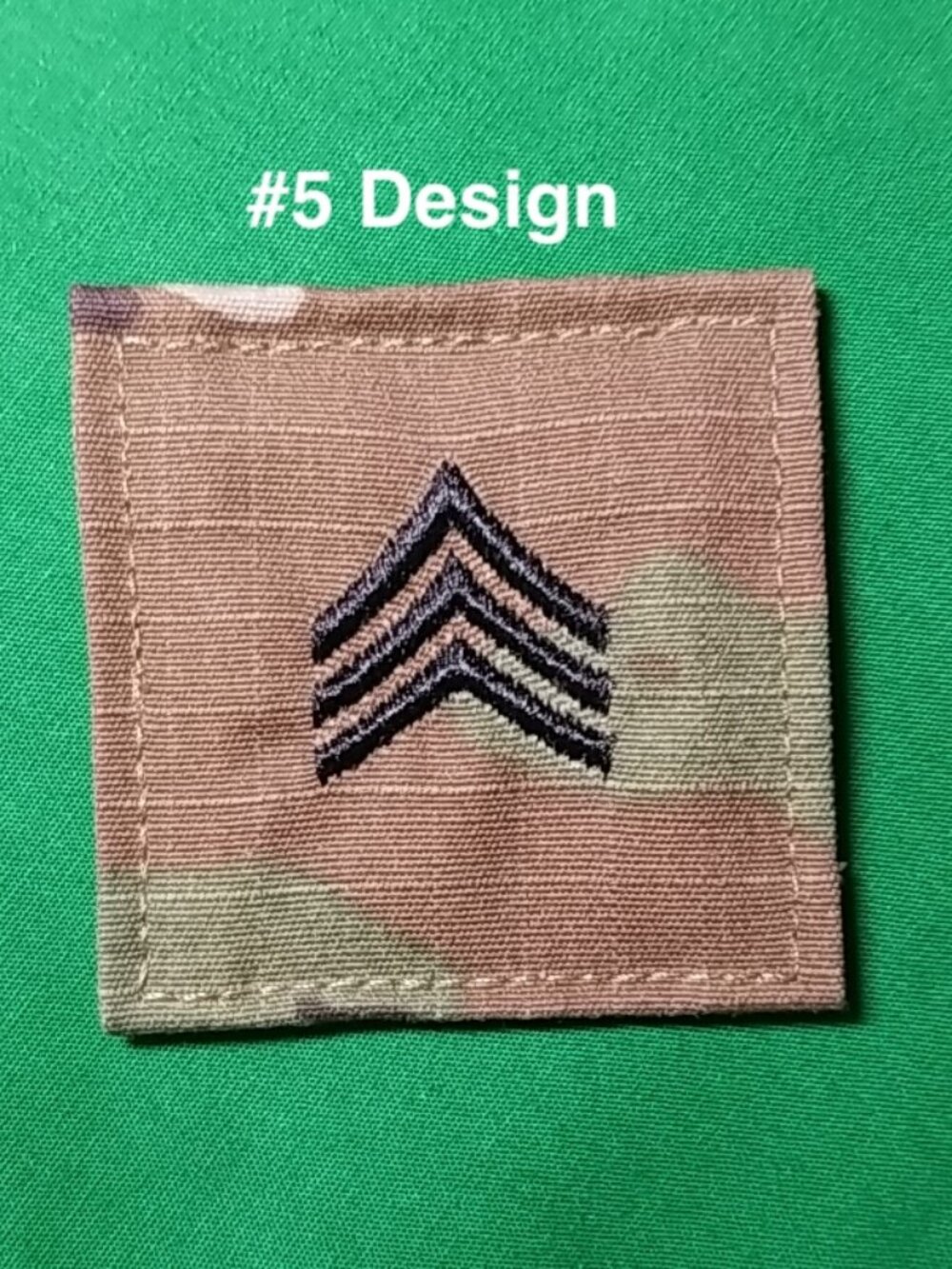 US Army Issued 09/2018 SGT/E5 Rank OCP w/ Hook Sergeant 8455016451632 #5